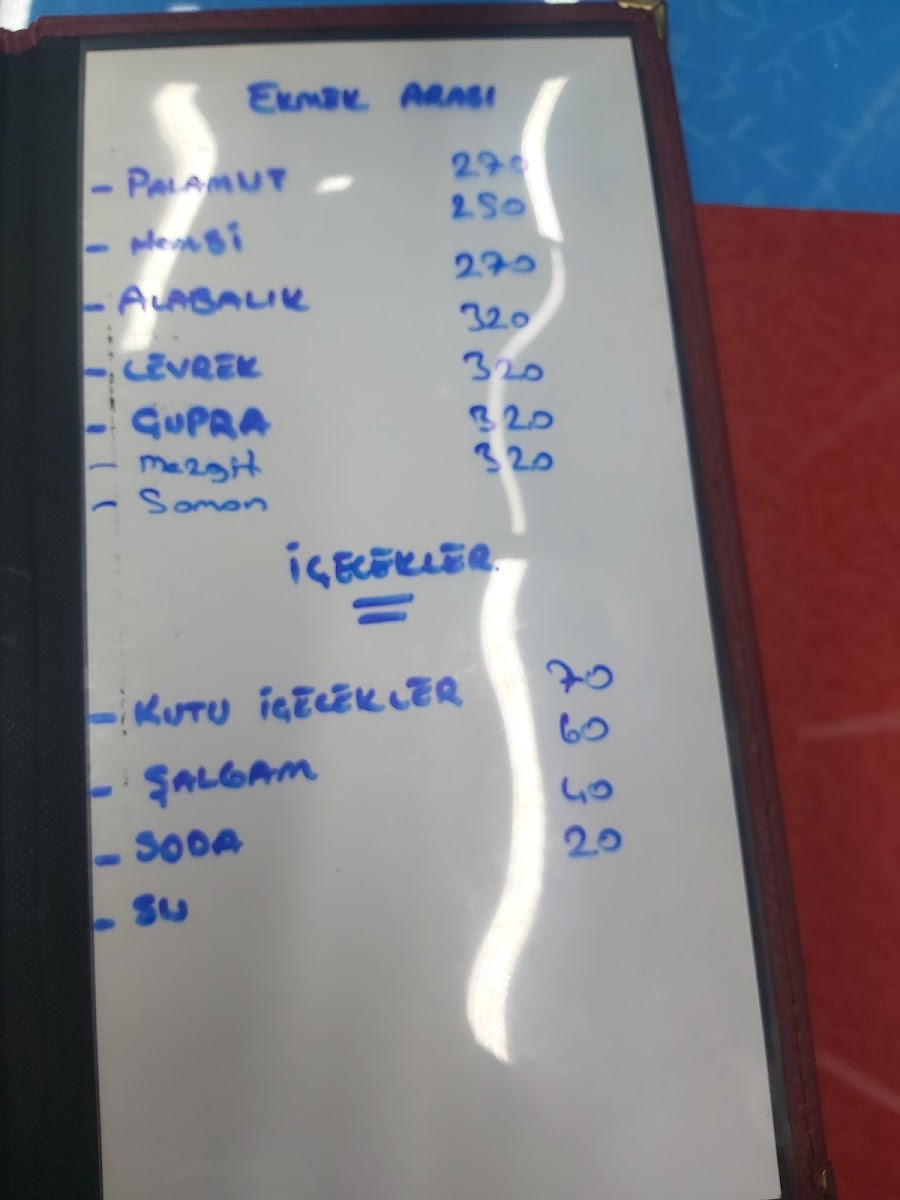 Menu Öz Karadeniz Balık Pişirme Evi-1