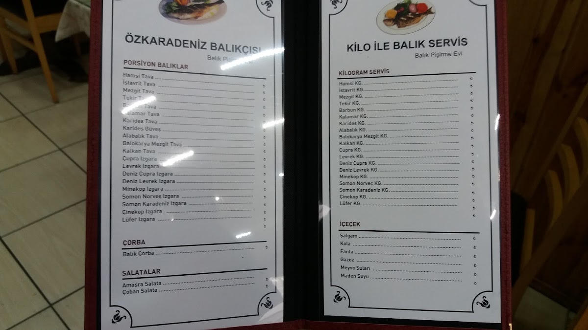 Menu Öz Karadeniz Balık Pişirme Evi-2